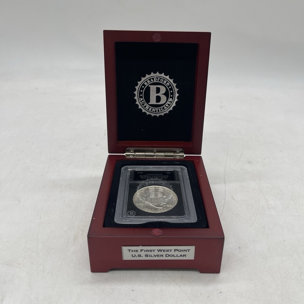 1990 W Silver Dollar Eisenhower Centennial 90% Silver - First West Point Issue